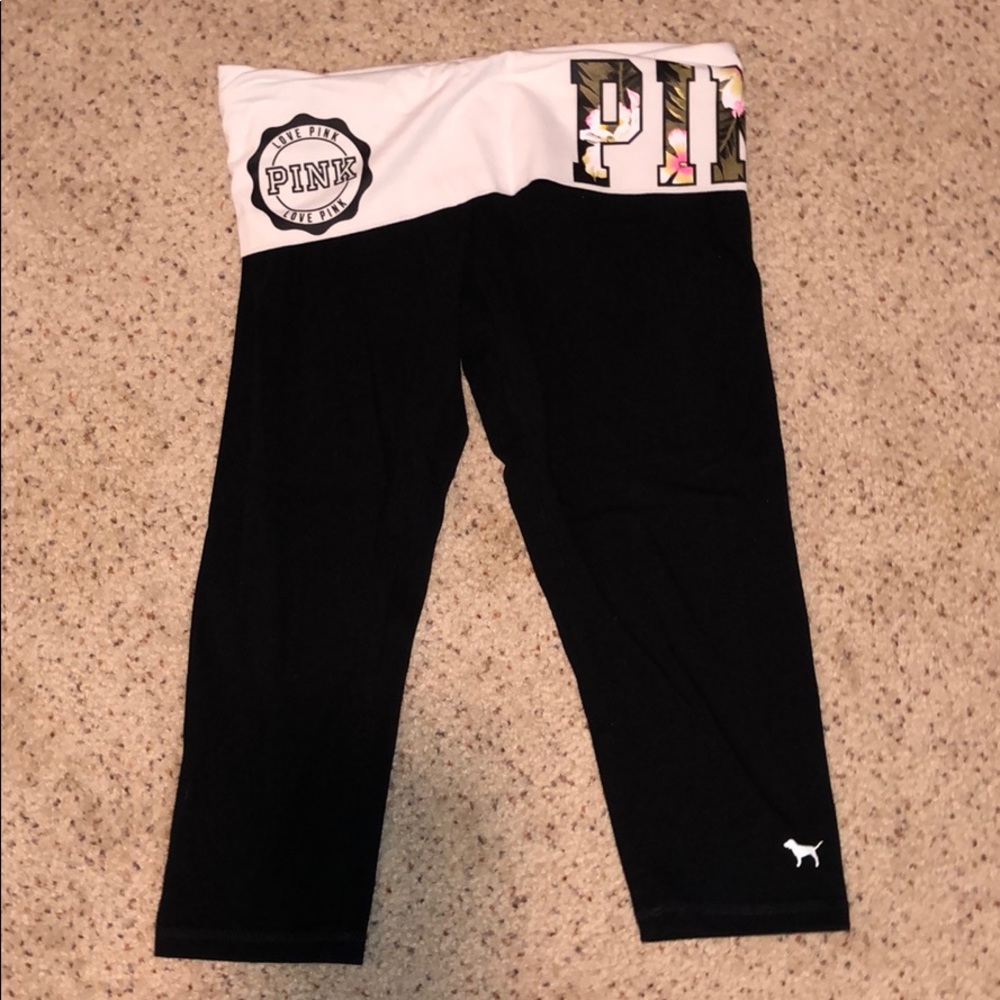 PINK Yoga capris